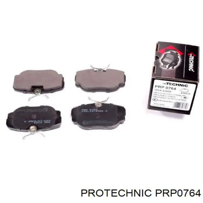 PRP0764 Protechnic колодки гальмові задні, дискові