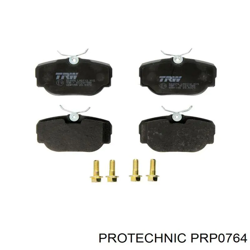 PRP0764 Protechnic Колодки гальмівні задні, дискові