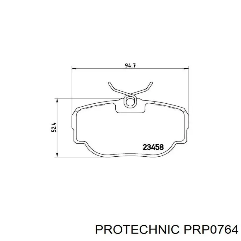 Задні гальмівні колодки Protechnic PRP0764 ціна, від 28.35 USD