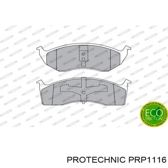 PRP1116 Protechnic Передні гальмівні колодки