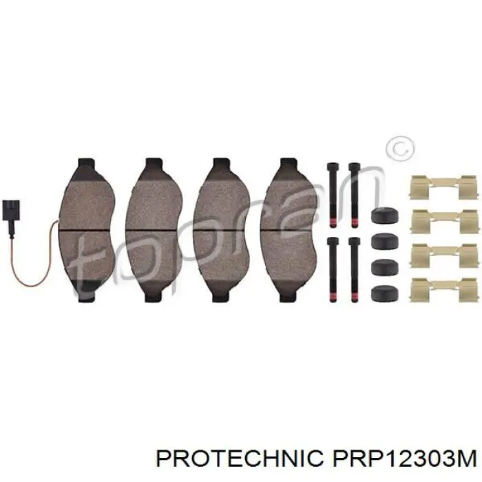 Гальмівні колодки Protechnic PRP12303M ціна, від 29.68 USD