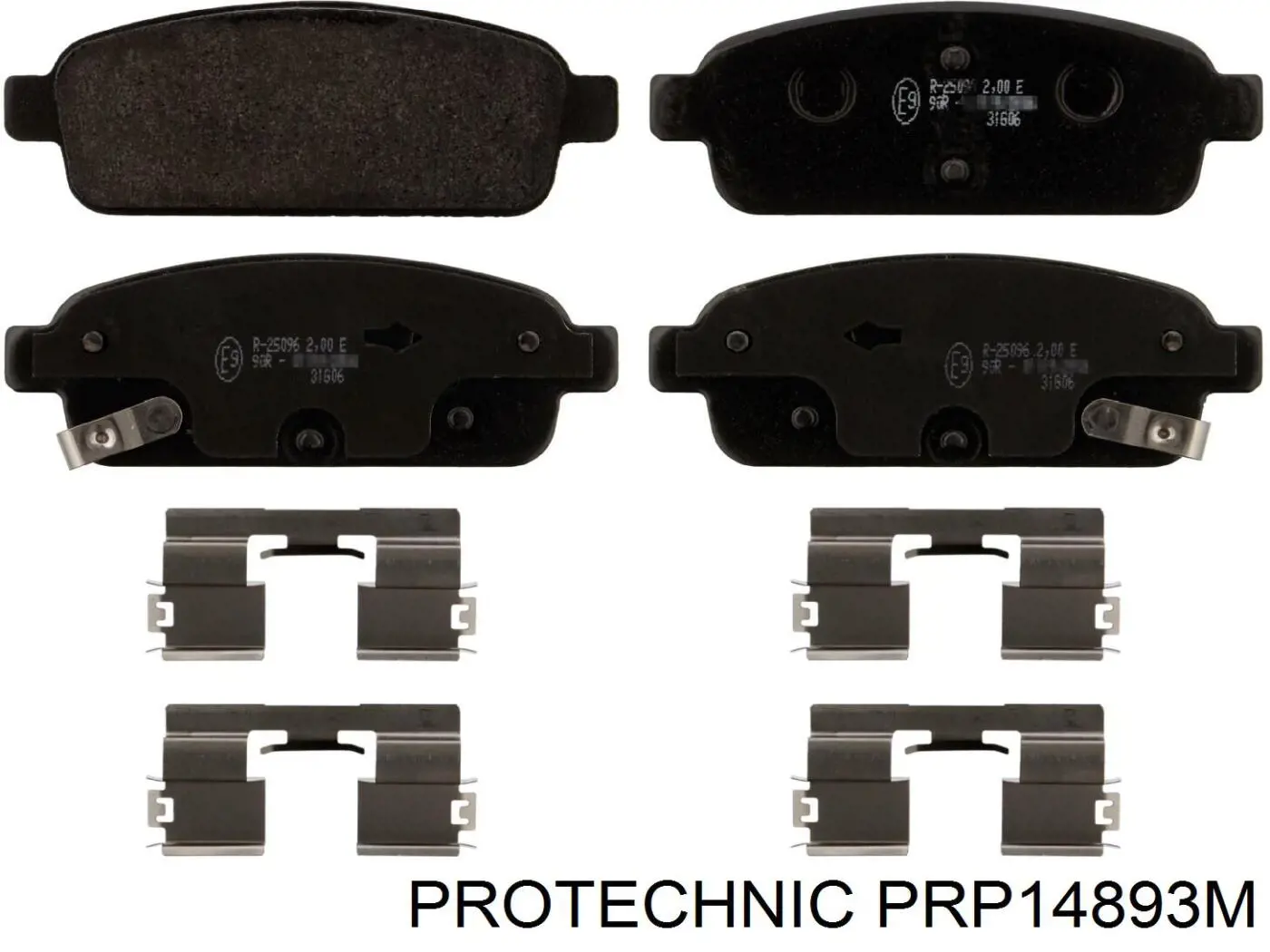 PRP14893M Protechnic колодки гальмові задні, дискові