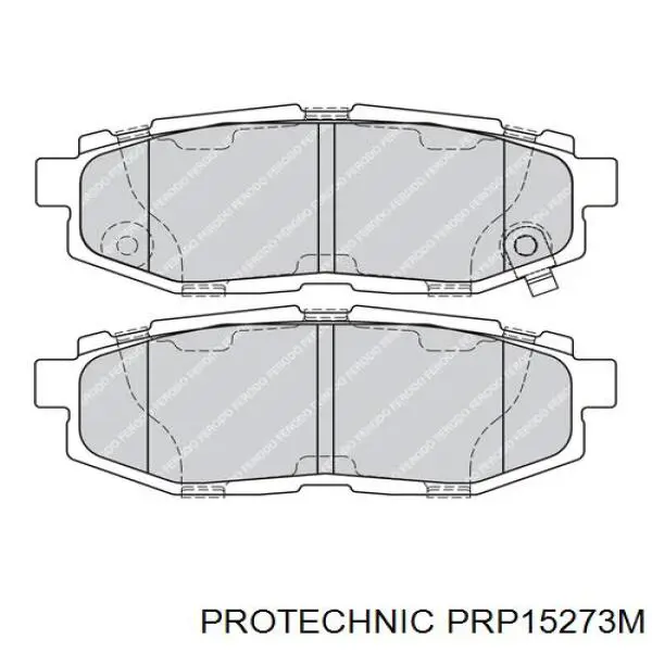 PRP15273M Protechnic колодки гальмові задні, дискові
