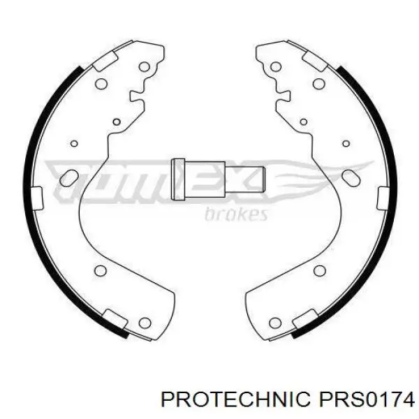 Колодки гальмові задні, барабанні PRS0174 Protechnic