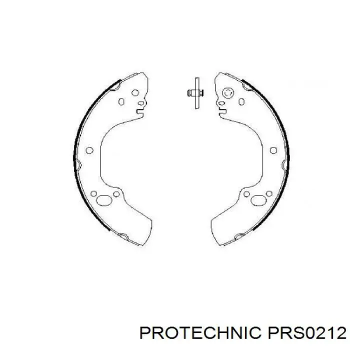 Купити PRS0212 Protechnic Колодки гальмові задні, барабанні