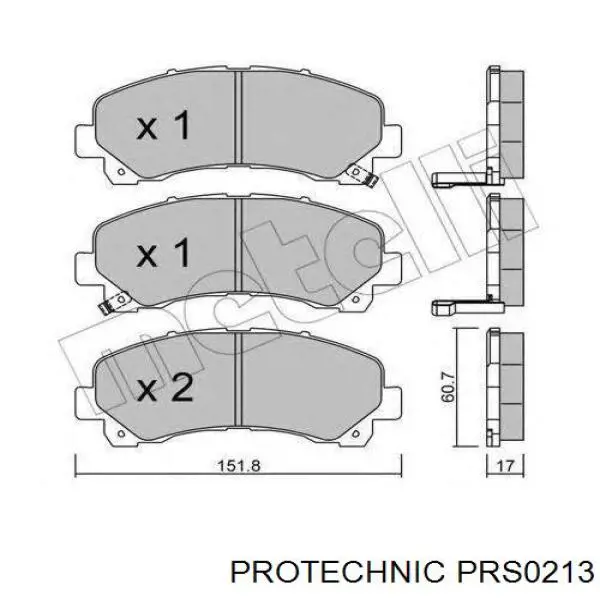 Колодки гальмові задні, барабанні PRS0213 Protechnic
