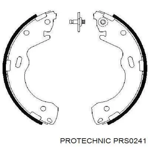 Купити PRS0241 Protechnic Колодки гальмові задні, барабанні