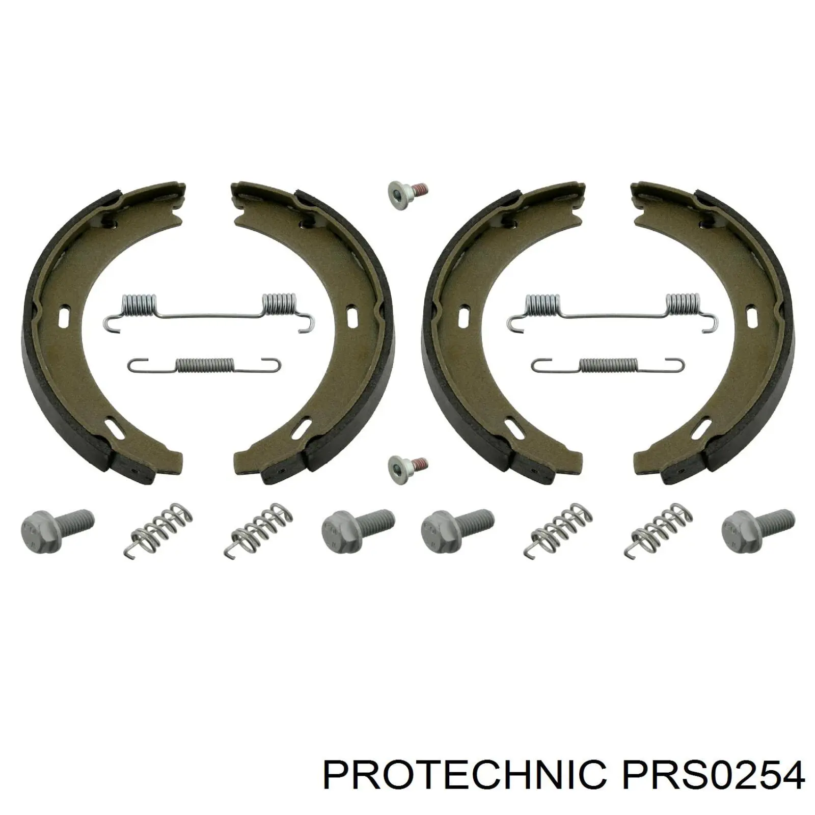 PRS0254 Protechnic колодки ручника/стоянкового гальма