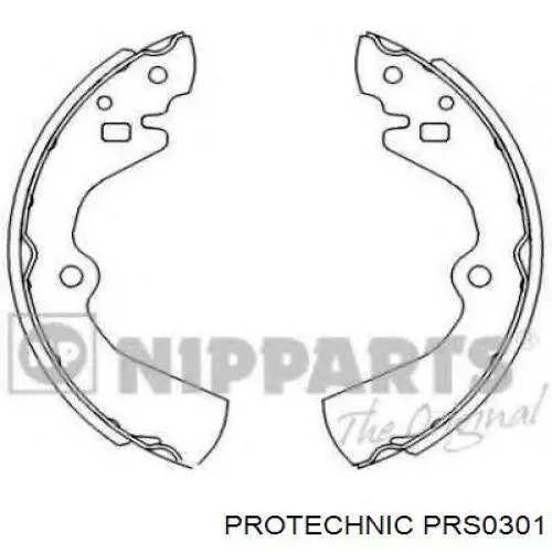 Купити PRS0301 Protechnic Колодки гальмові задні, барабанні