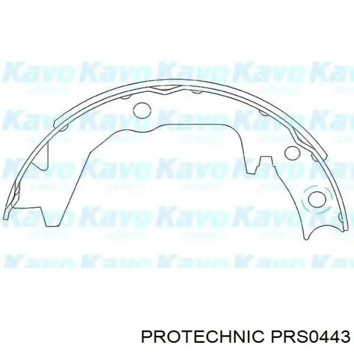 Колодки ручника PRS0443 Protechnic