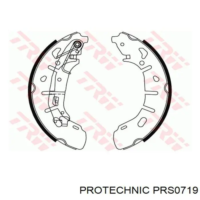 Колодки гальмові задні, барабанні PRS0719 Protechnic