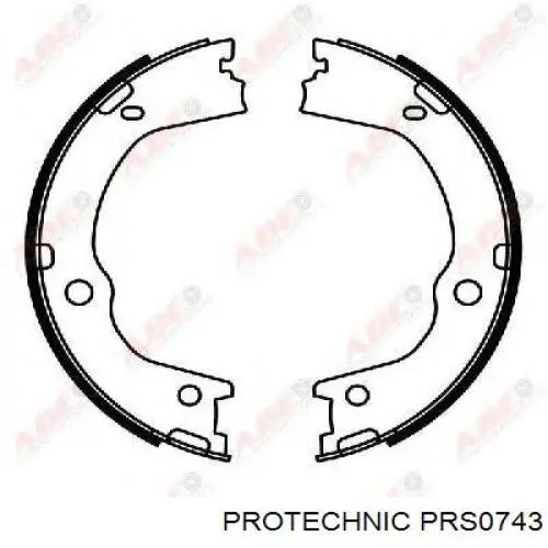 Колодки ручника / стоянкового гальма Protechnic PRS0743 ціна, від 29.04 USD