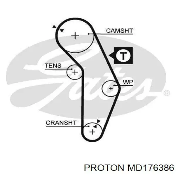 MD176386 Proton ремінь грм