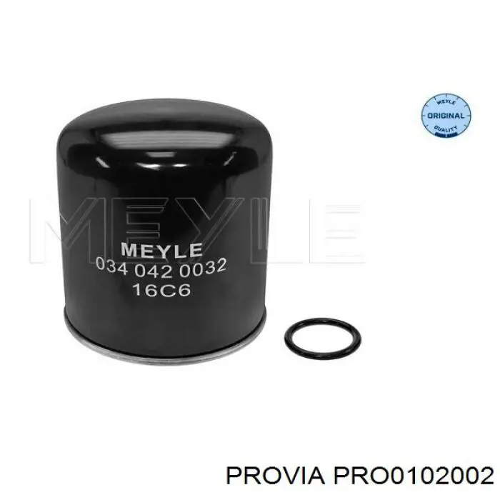 Фільтр осушувача повітря (вологомастиловідділювача) (TRUCK) PRO0102002 Provia