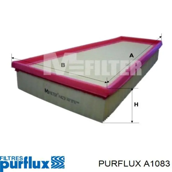 A1083 Purflux Повітряний фільтр двигуна