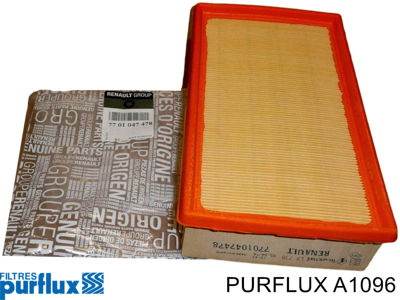 Елемент повітряного фільтра Purflux A1096 ціна, від 8.84 USD
