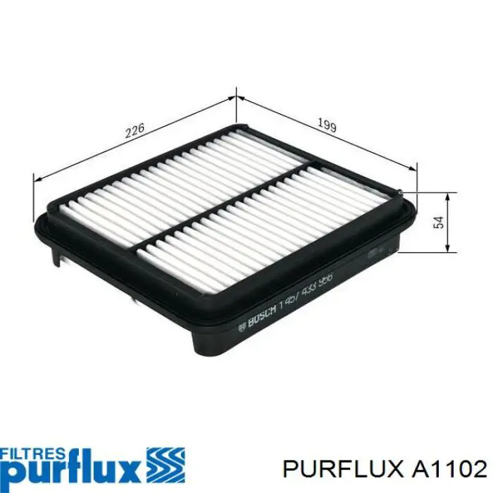 Повітряний фільтр A1102 Purflux