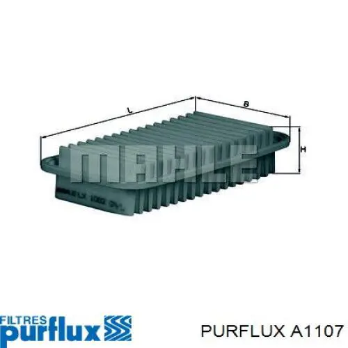 A1107 Purflux Повітряний фільтр двигуна