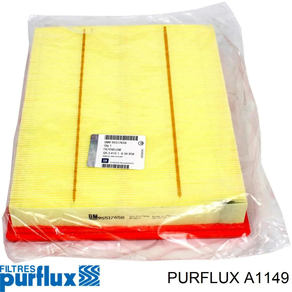 Повітряний фільтр A1149 Purflux