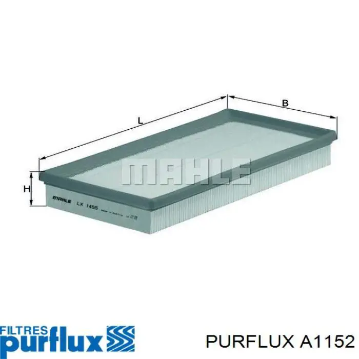 Повітряний фільтр A1152 Purflux