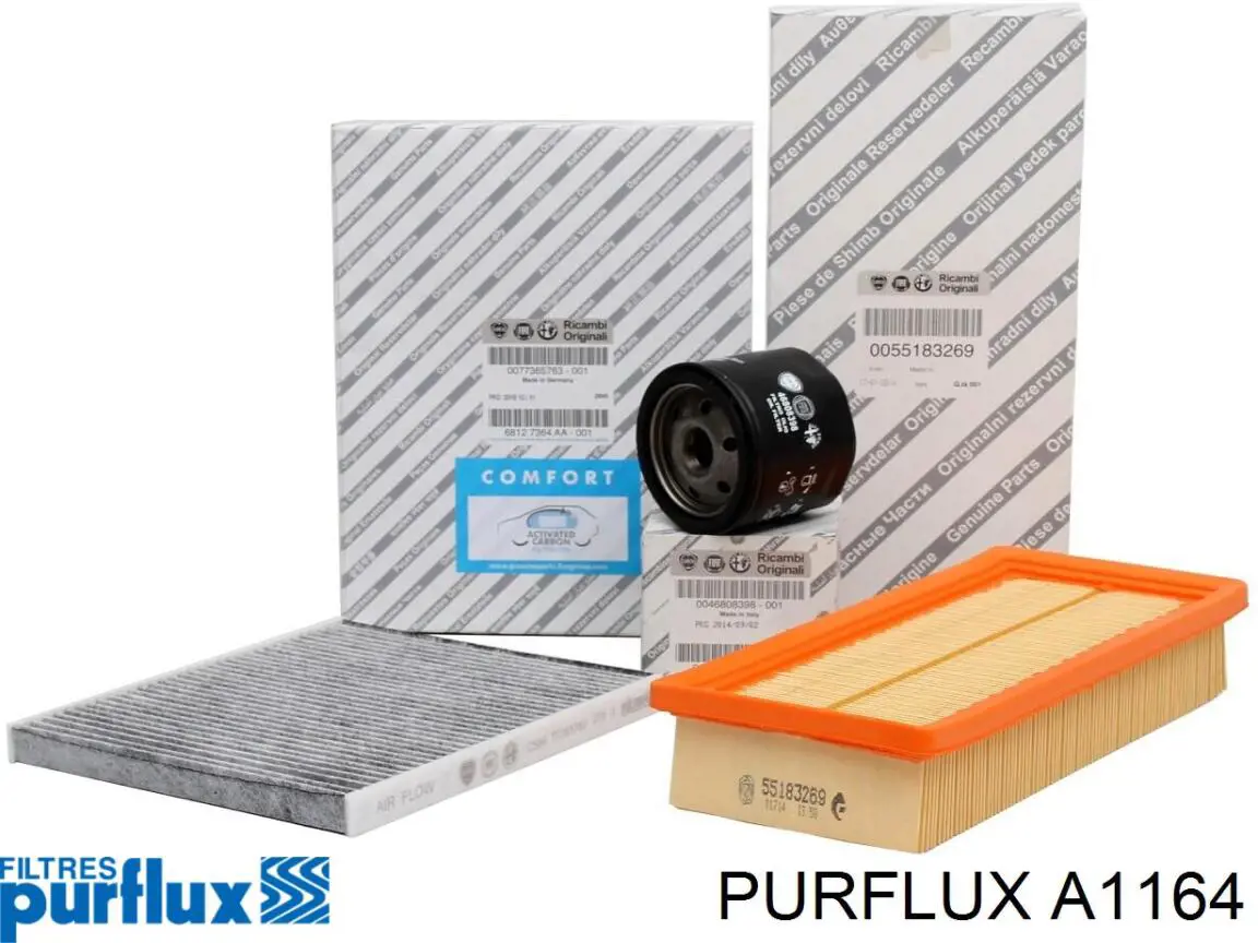 Елемент повітряного фільтра Purflux A1164 ціна, від 4.21 USD