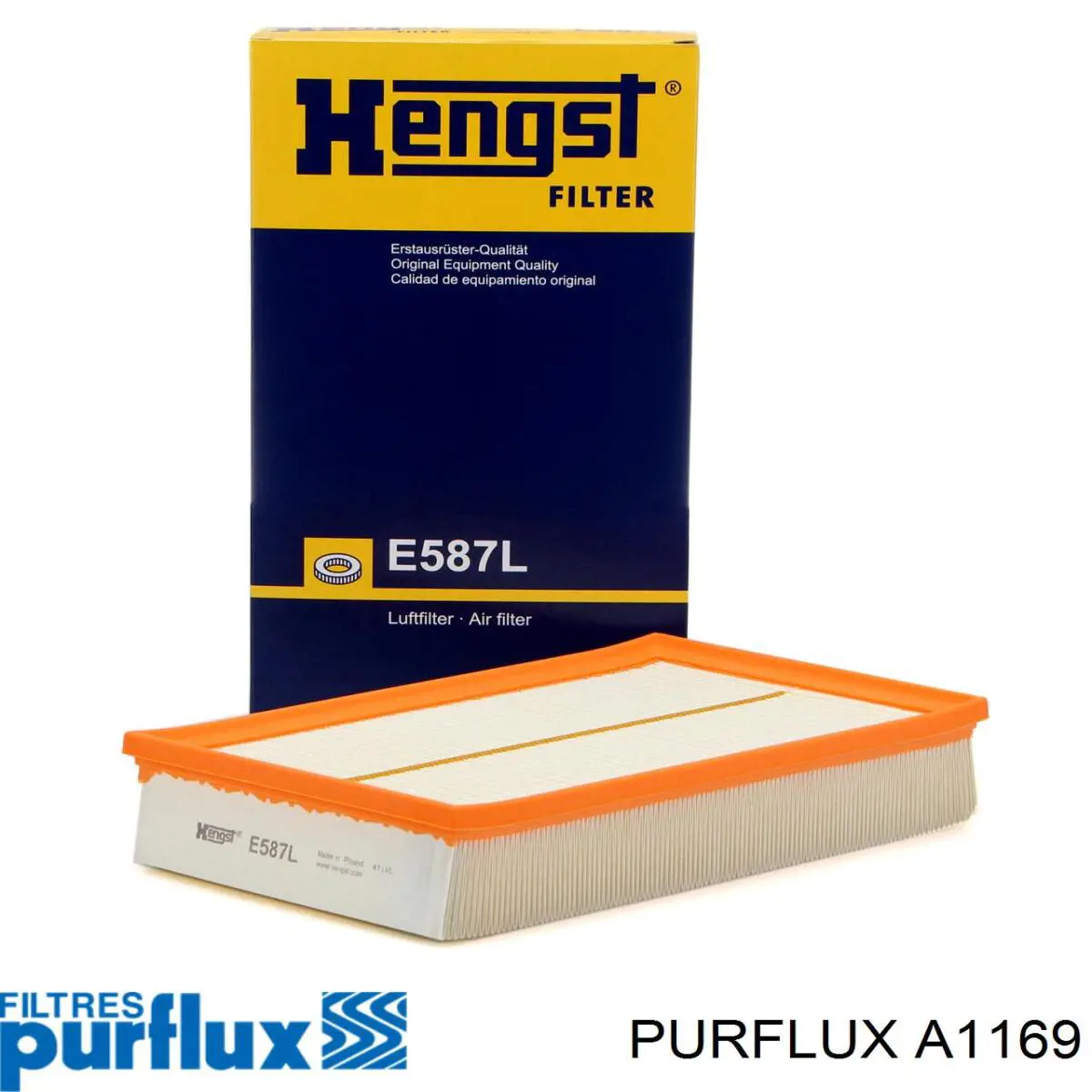 A1169 Purflux Повітряний фільтр двигуна
