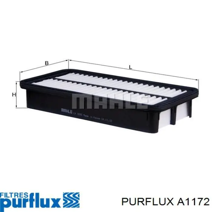 Купити A1172 Purflux Автомобільний фільтр повітря