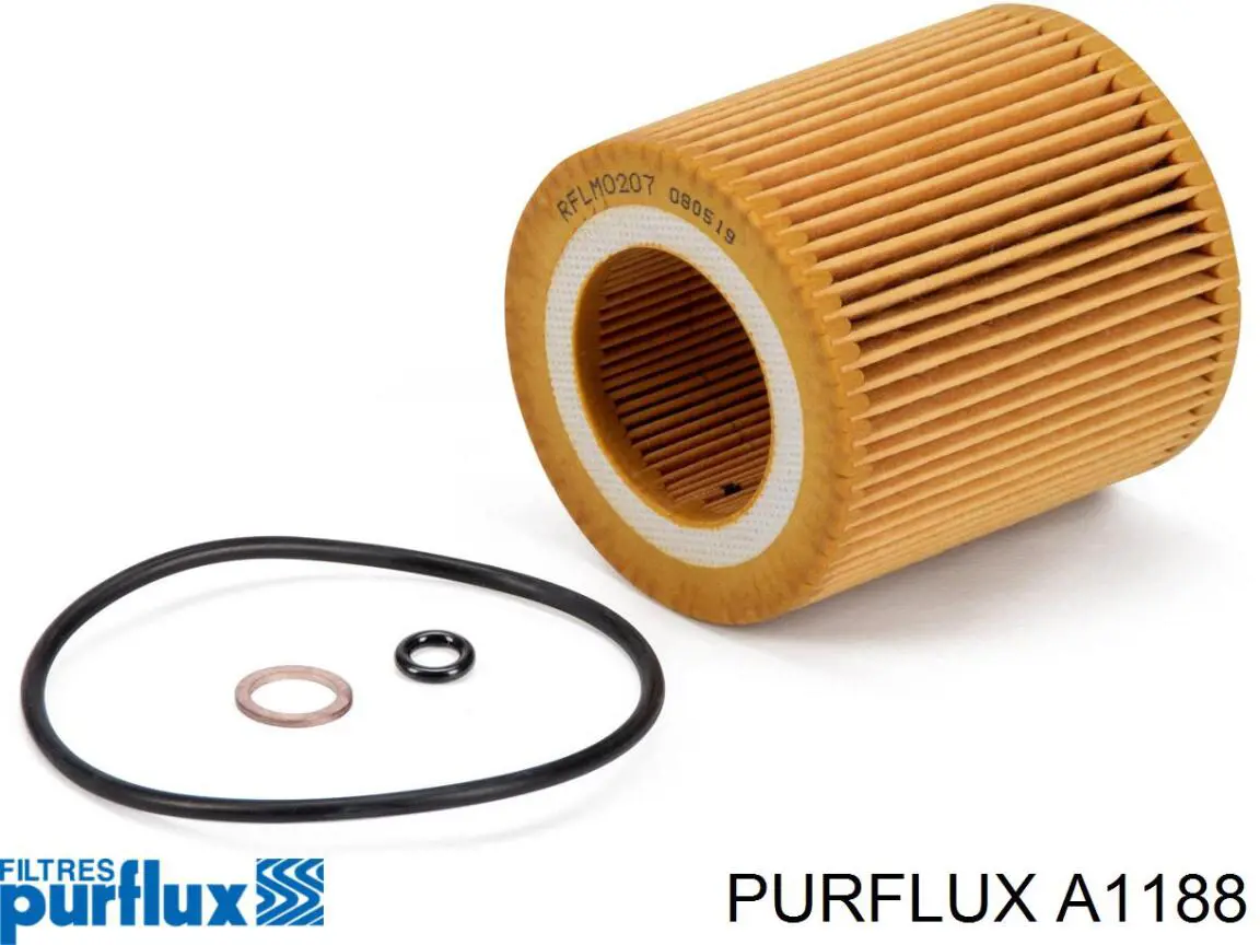 Елемент повітряного фільтра Purflux A1188 ціна, від 6.87 USD