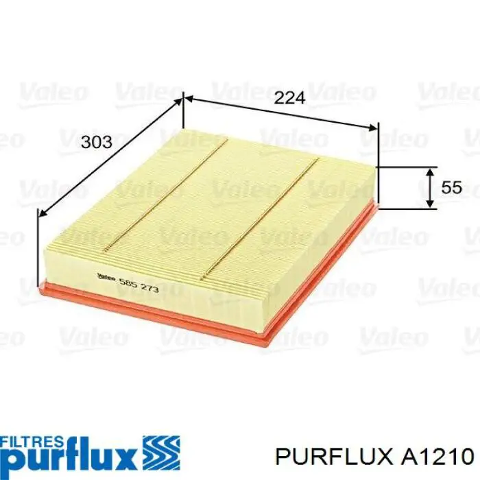 Повітряний фільтр A1210 Purflux