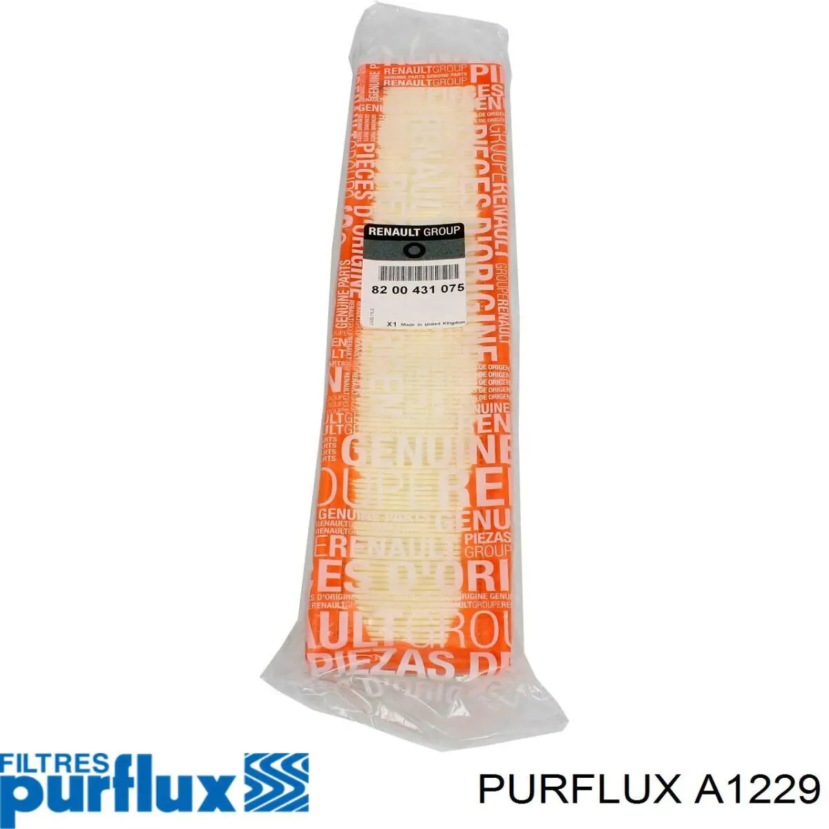 Купити A1229 Purflux Автомобільний фільтр повітря