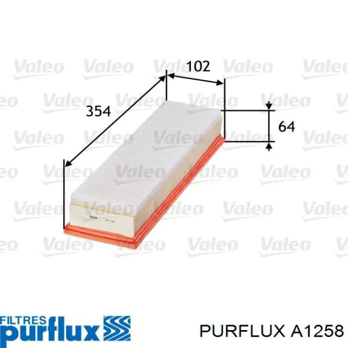 Фільтр повітряний Purflux A1258