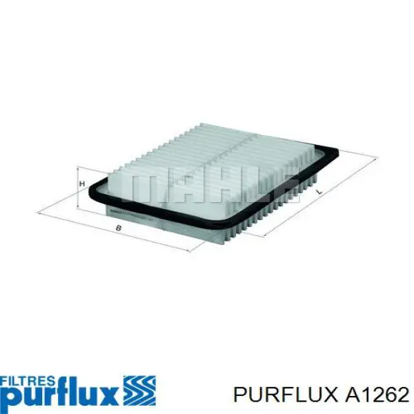 Повітряний фільтр A1262 Purflux