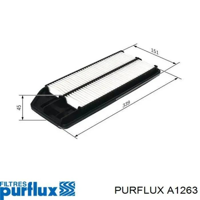 Купити A1263 Purflux Автомобільний фільтр повітря