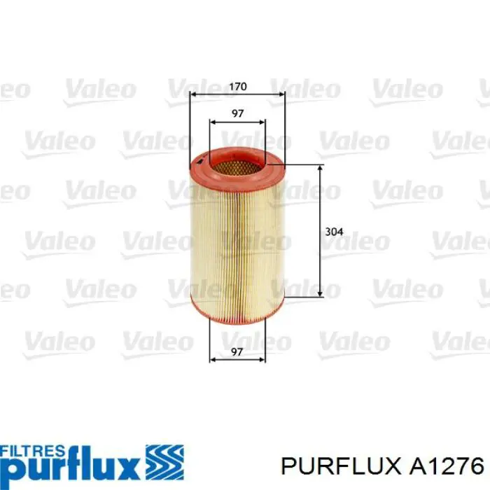 Елемент повітряного фільтра Purflux A1276 ціна, від 16.74 USD