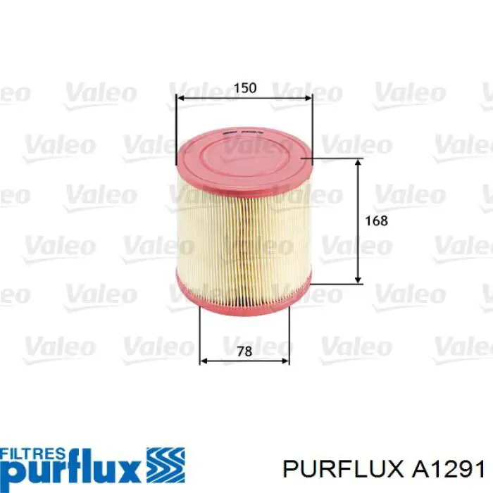 A1291 Purflux Повітряний фільтр двигуна