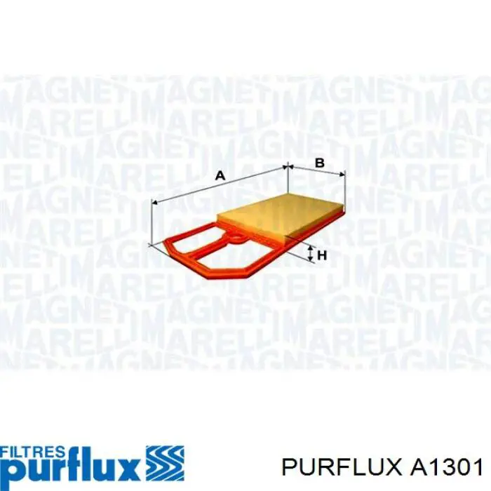 A1301 Purflux Повітряний фільтр двигуна