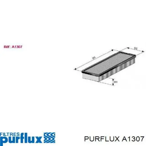 A1307 Purflux фільтр повітряний