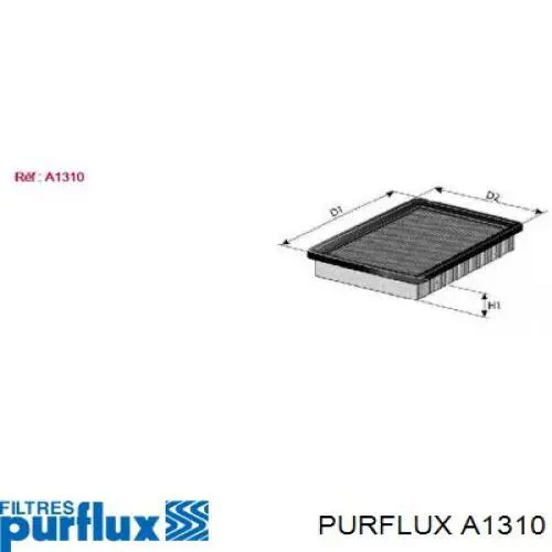 A1310 Purflux Повітряний фільтр двигуна