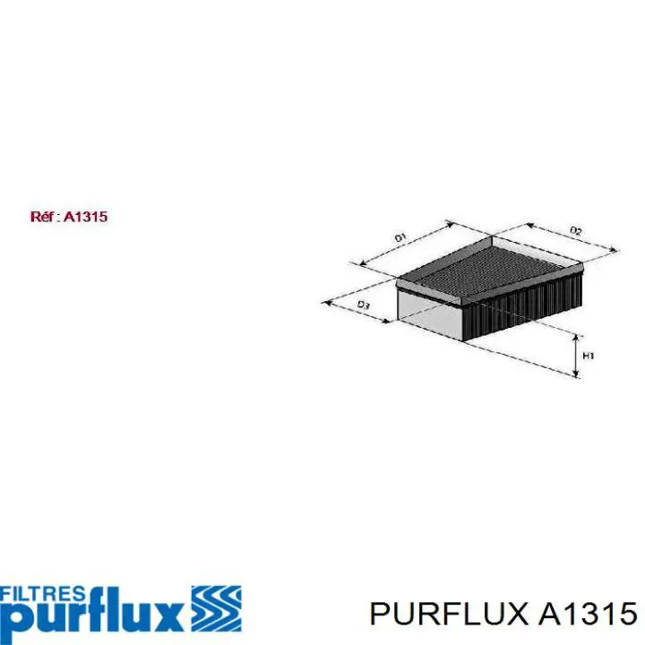 Повітряний фільтр A1315 Purflux