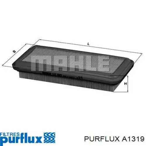 Купити A1319 Purflux Автомобільний фільтр повітря