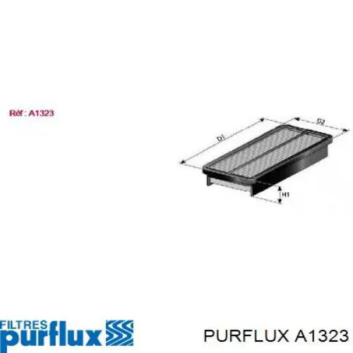 Купити A1323 Purflux Автомобільний фільтр повітря
