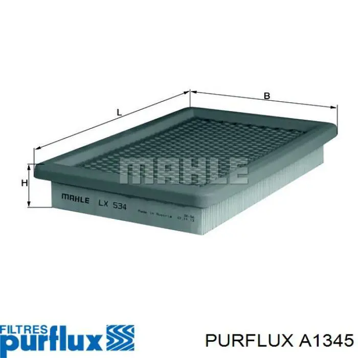 Елемент повітряного фільтра Purflux A1345 ціна, від 4.00 USD