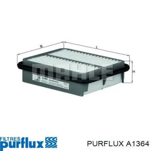 Купити A1364 Purflux Автомобільний фільтр повітря