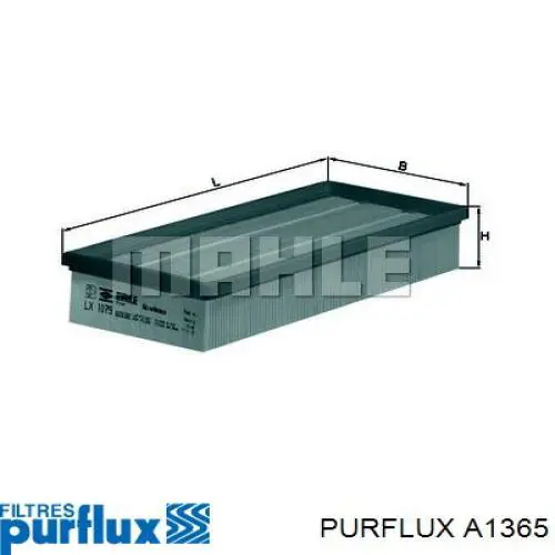 Повітряний фільтр A1365 Purflux