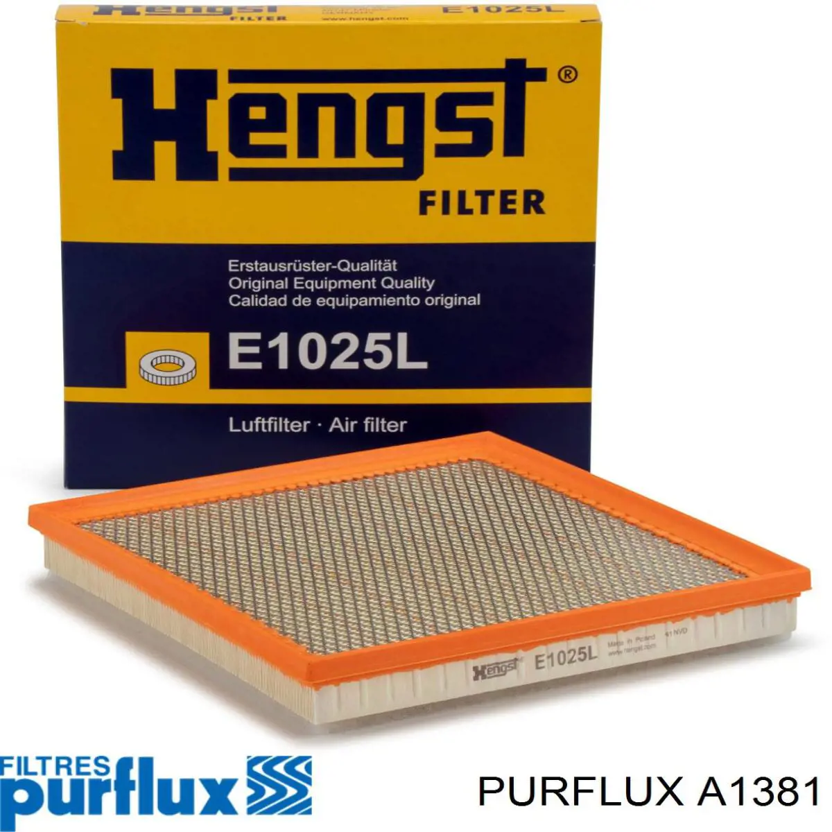 Елемент повітряного фільтра Purflux A1381 ціна, від 12.56 USD