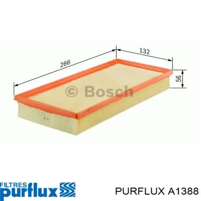 Елемент повітряного фільтра Purflux A1388 ціна, від 5.42 USD