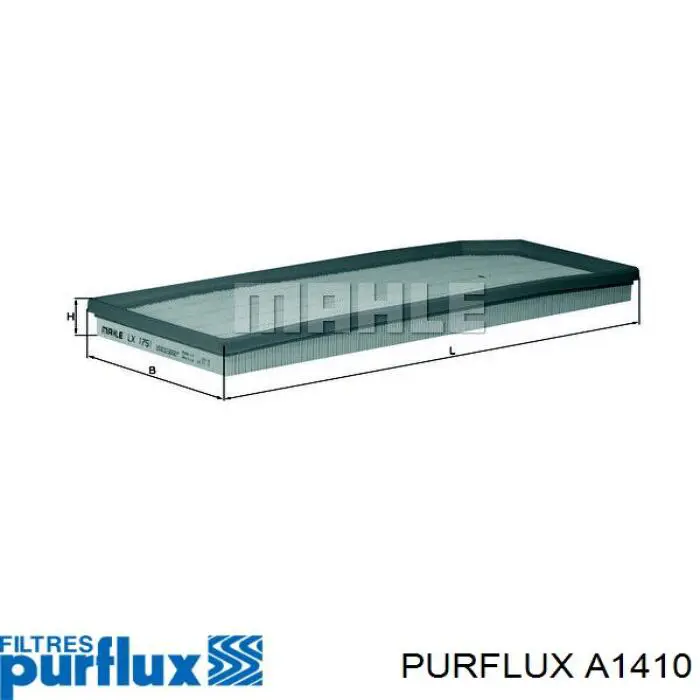 Повітряний фільтр A1410 Purflux