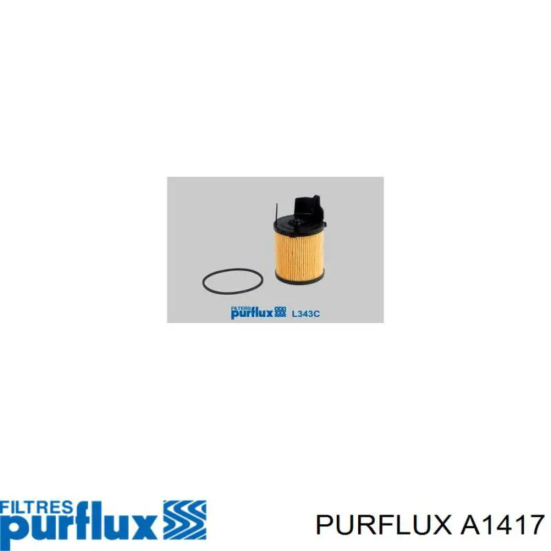 A1417 Purflux Повітряний фільтр двигуна