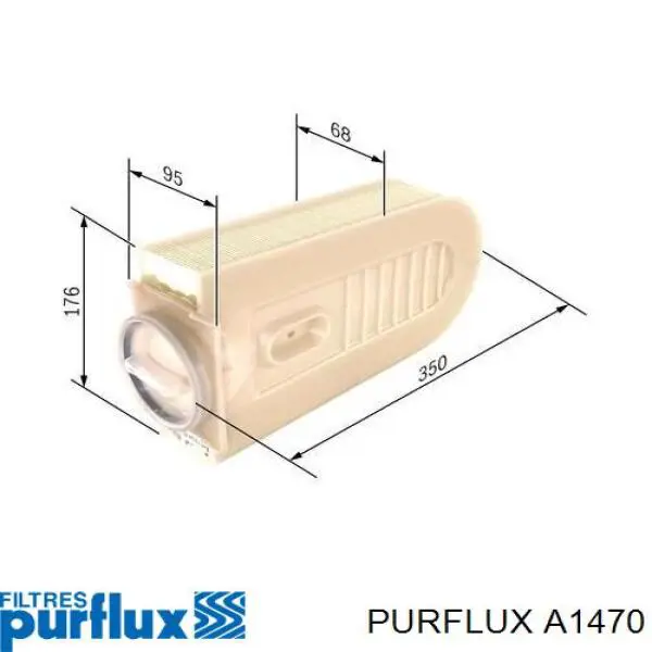 Купити A1470 Purflux Автомобільний фільтр повітря
