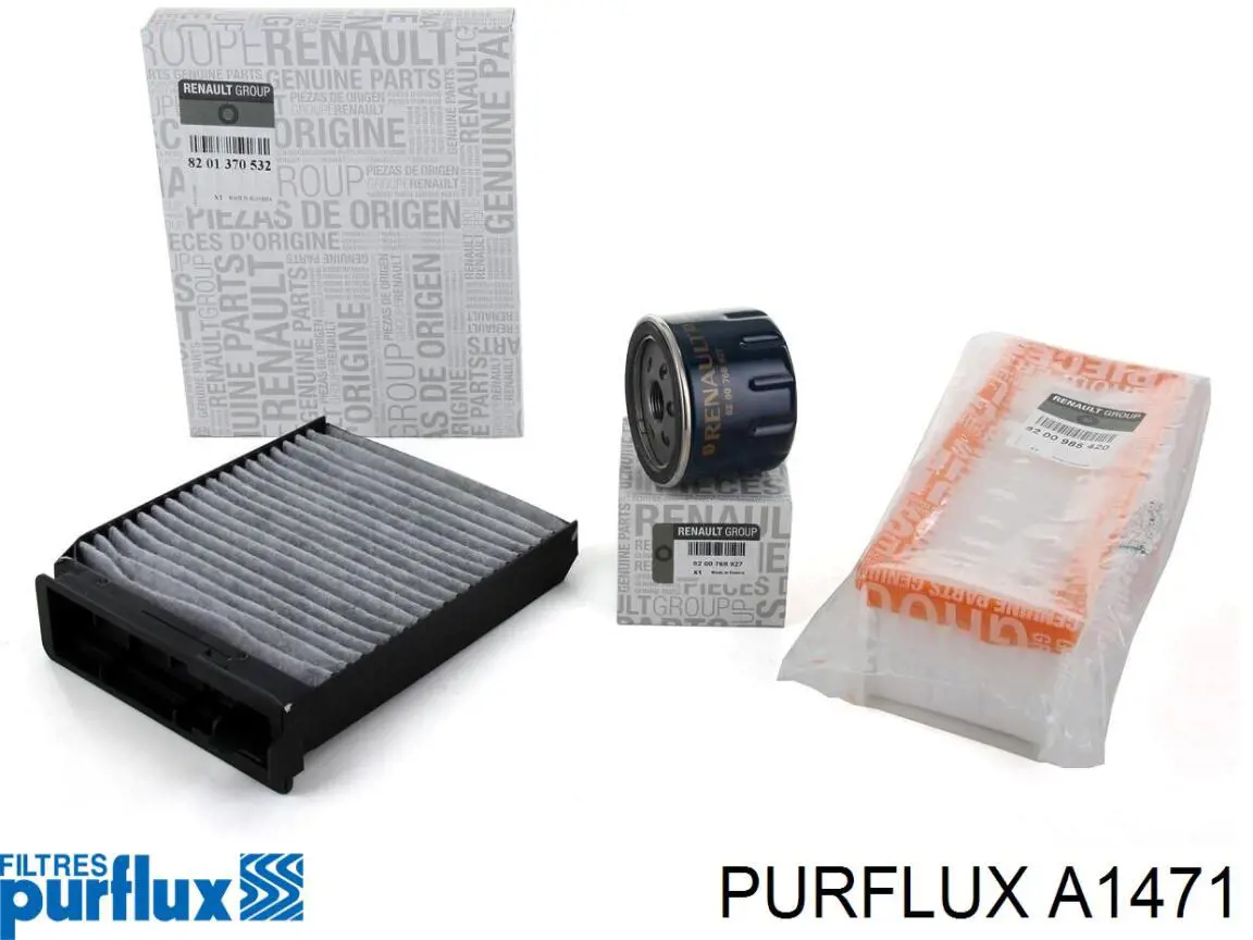 A1471 Purflux Повітряний фільтр двигуна
